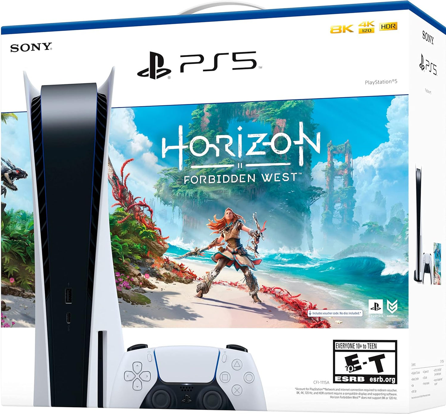 Sony PS5 Playstation 5 Disc Version Horizon Forbidden West Bundle