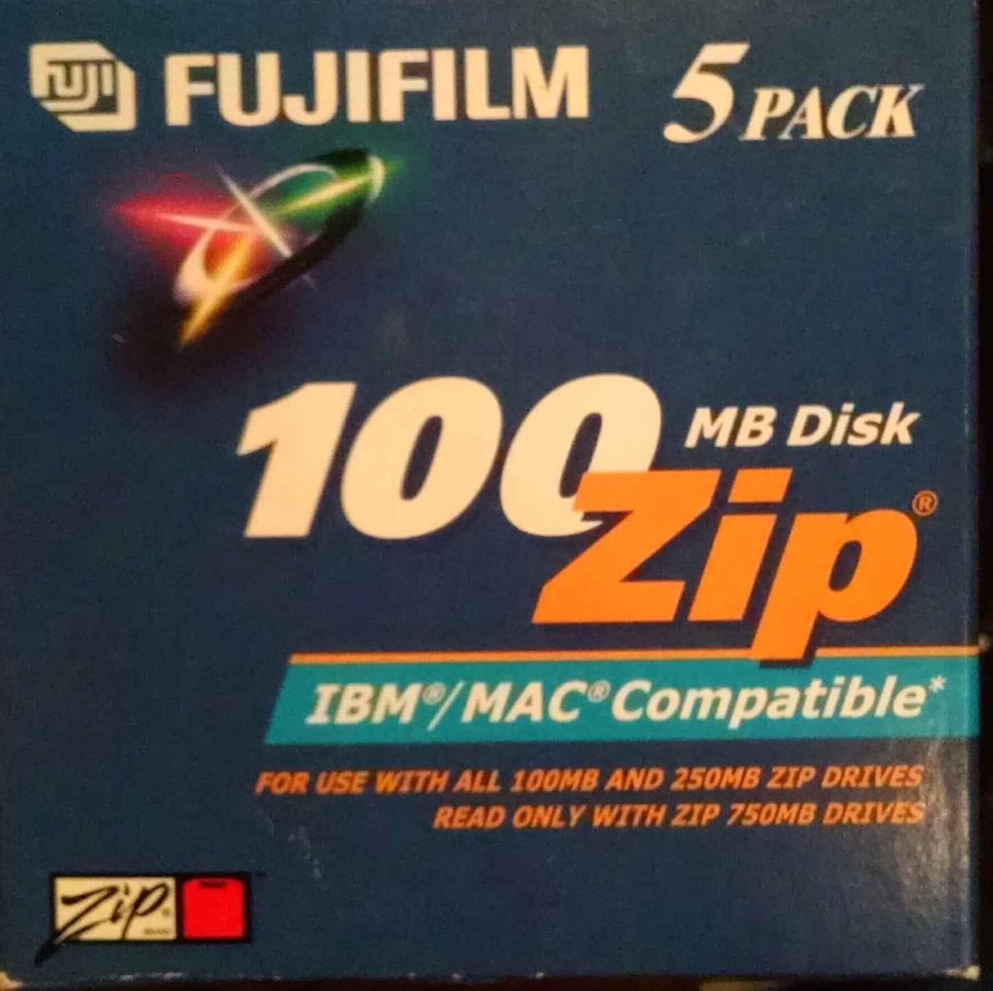 Fujifilm 25275005 100MB Zip Data Cartridge 5-Pack