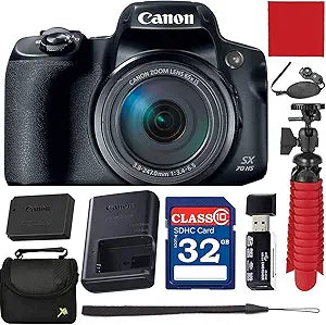 Canon SX70 PowerShot 65x Zoom Digital Camera Bundle
