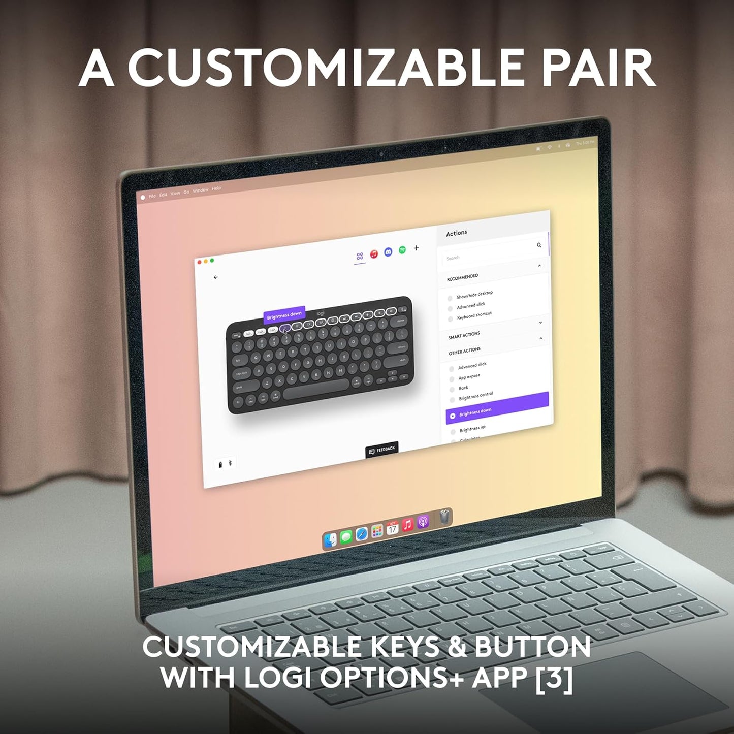 Logitech 920-012200 Pebble 2 Combo for Mac - Tonal Graphite