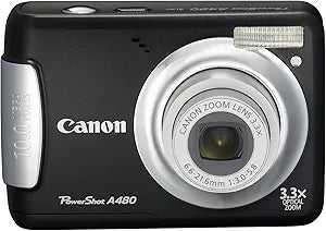 Canon A480 Black 10MP Digital Camera