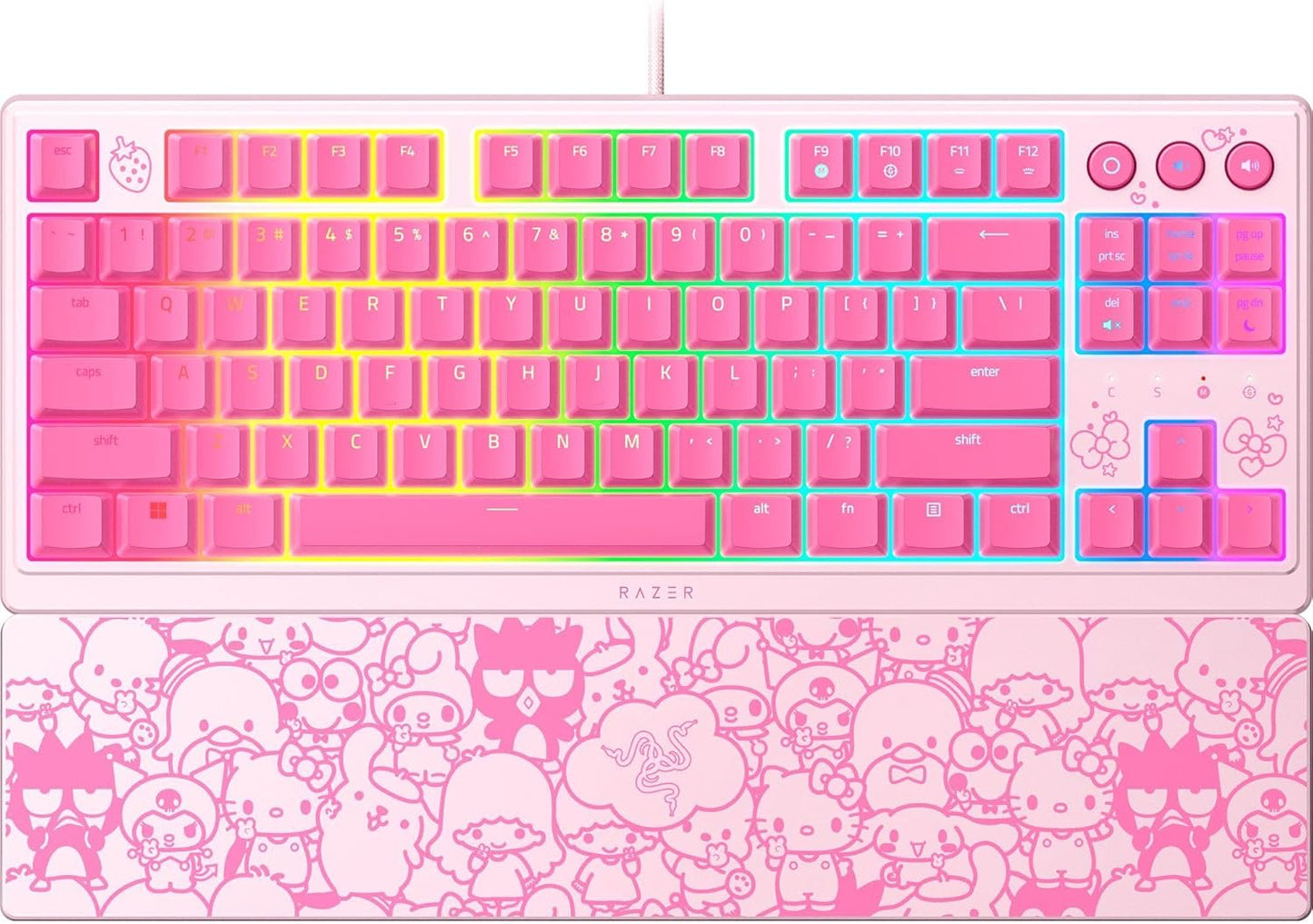 Razer RZ03-04881900-R3M1 Ornata V3 TKL Hello Kitty Keyboard