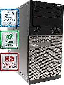 Dell OptiPlex 7010 Quad Core Tower PC 16GB 500GB SSD + 3TB
