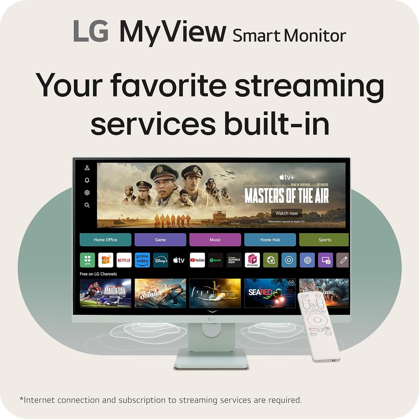 LG 27SR50F-G.AUS 27" MyView Smart Monitor Green