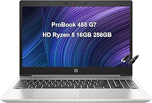 HP ProBook 455 G7 Business Laptop - Ryzen 5, 16GB RAM, 256GB SSD — main product image