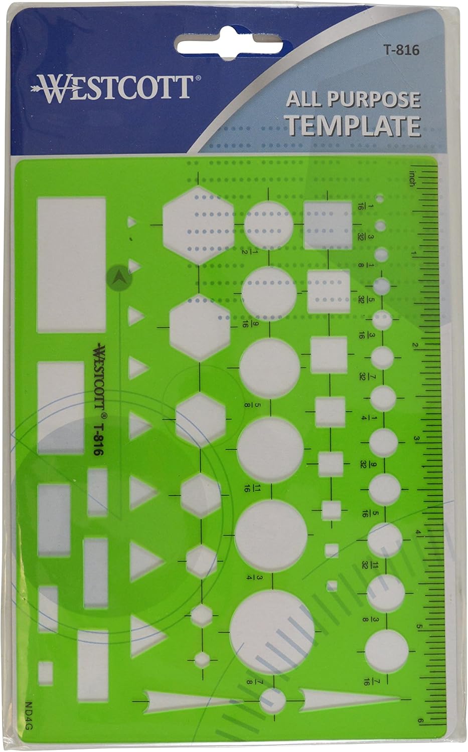 Westcott T-816 All-Purpose Technical Drawing Template