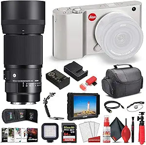 Leica TL Mirrorless Digital Camera Silver Pro Bundle