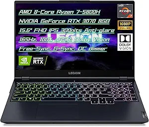 Lenovo Legion 5 RTX 3070 Gaming Laptop: Ryzen 7, 165Hz FHD