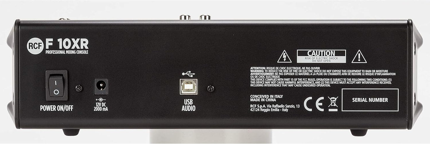 RCF F10XR 10 Channel Mixer with FX & Recording