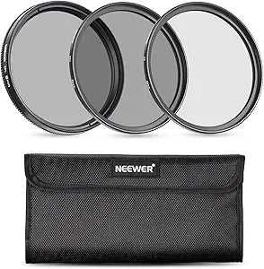Neewer 10088023 58mm Filter Kit UV CPL ND4 Lens Protection