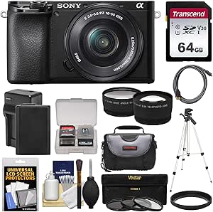 Sony K-108624-03 Alpha A6100 Mirrorless Camera Bundle — main product image