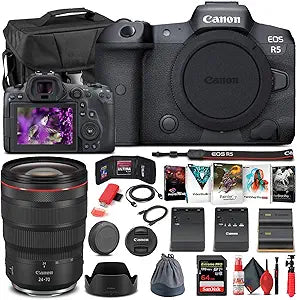 Canon 4147C002 EOS R5 Mirrorless Camera Bundle (Renewed)