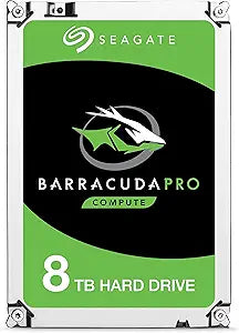 Seagate BarraCuda Pro ST8000DM0004 8TB HDD: 7200 RPM, 256MB Cache