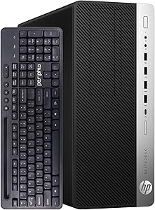 HP 800G3 EliteDesk Tower: i7, 8GB RAM, 240GB SSD (Renewed) — main product image