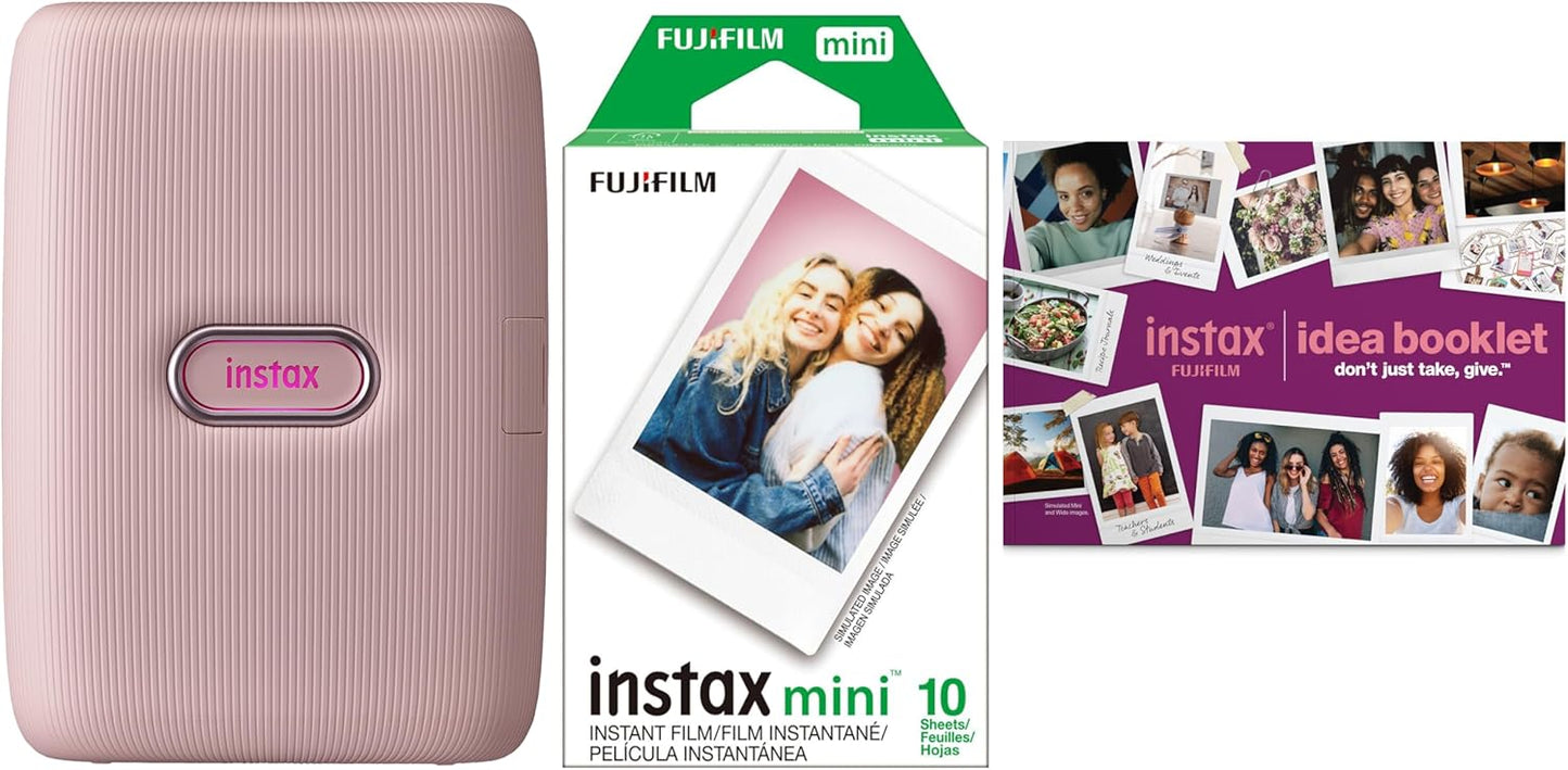Fujifilm 600023740 Instax Mini Link Pink Printer Bundle
