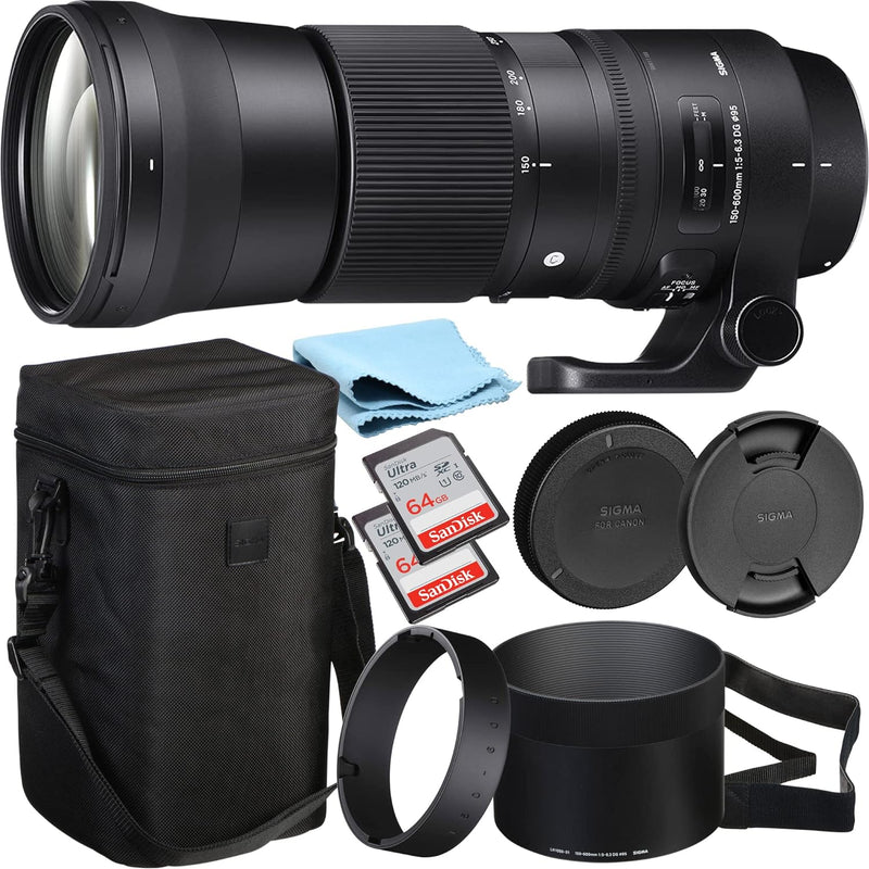 Sigma 150-600mm Contemporary Lens for Canon Bundle — main product image