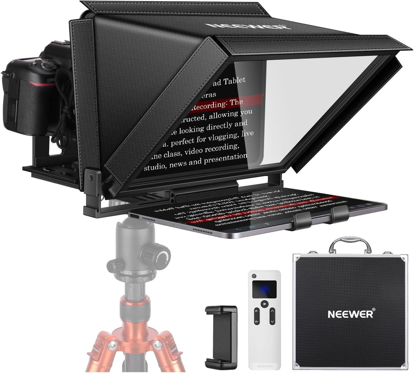 Neewer 10101278 Aluminum Teleprompter with Remote Control