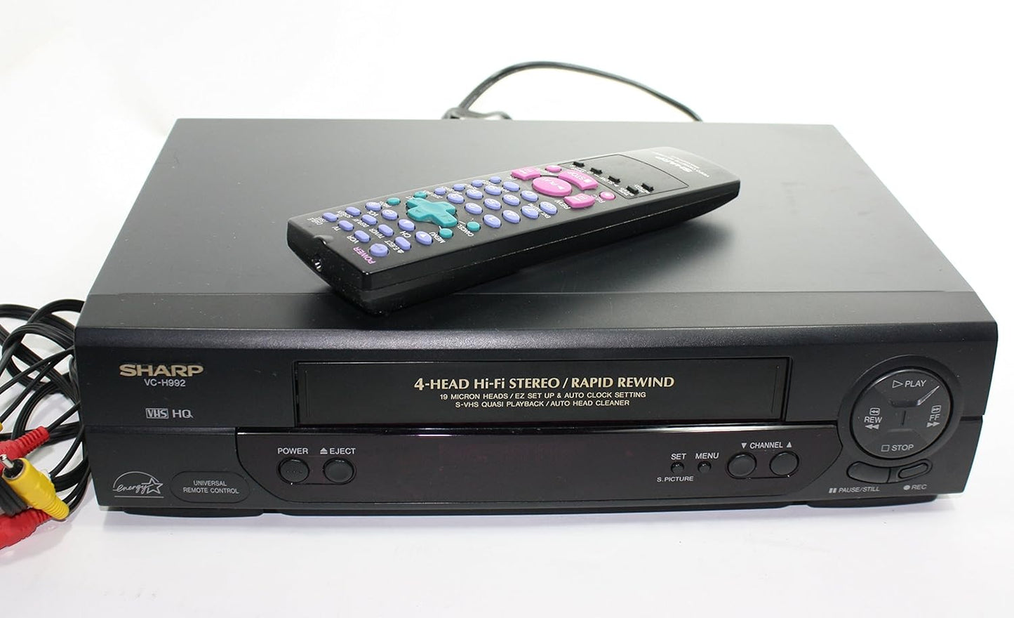 Sharp VC-H992U Hi Fi Stereo Rapid Rewind VCR Player