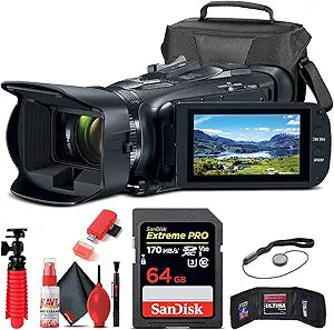 Canon 3667C002 Vixia HF G50 4K Camcorder 64GB Bundle Renewed