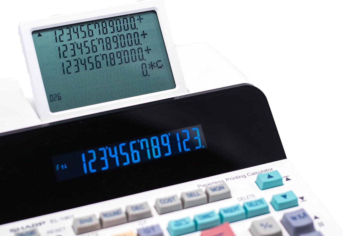 Sharp EL-1901 Paperless Printing Calculator 12-Digit LCD