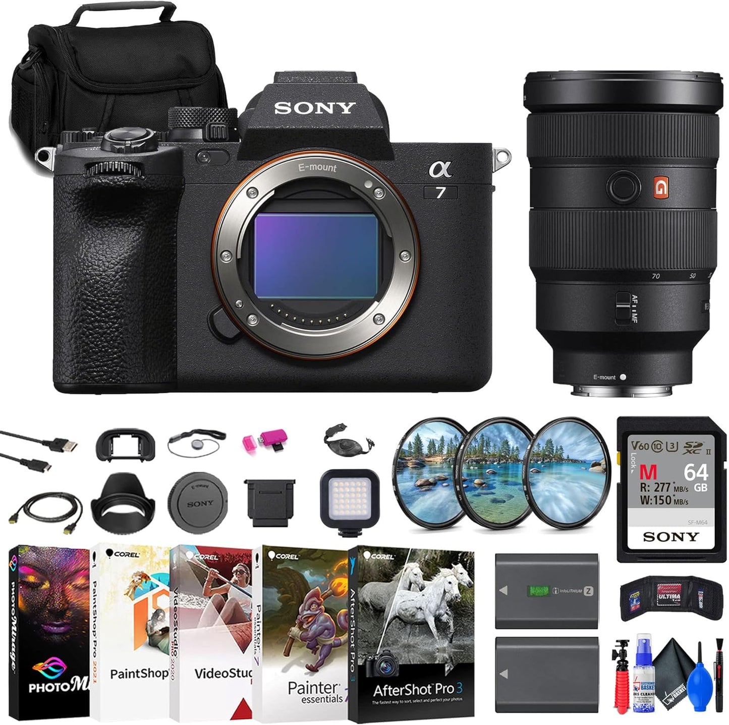 Sony a7 IV FE 24-70 Lens Camera Bundle Renewed