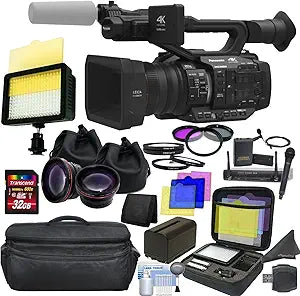 Panasonic UX90PJ AG-UX180 4K Professional Camcorder Bundle