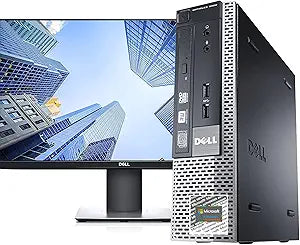 Dell Optiplex 9020 USFF i7 Desktop 24 LCD Renewed