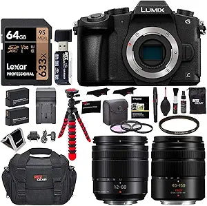 Panasonic G85MK 4K Mirrorless Camera Kit with 12-60mm & 45-150mm Lens Bundle