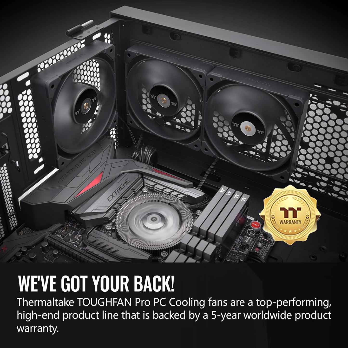 Thermaltake CL-F160-PL14BL-A TOUGHFAN 14 Pro - 140mm PWM Cooling Fan (2 Pack)