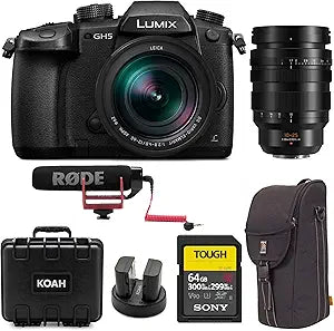 Panasonic LUMIX GH5LK 4K Mirrorless Camera Leica 12-60mm Lens Kit