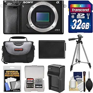 Sony K-81538-01 Alpha A6000 Wi-Fi Camera Body + Accessory Kit