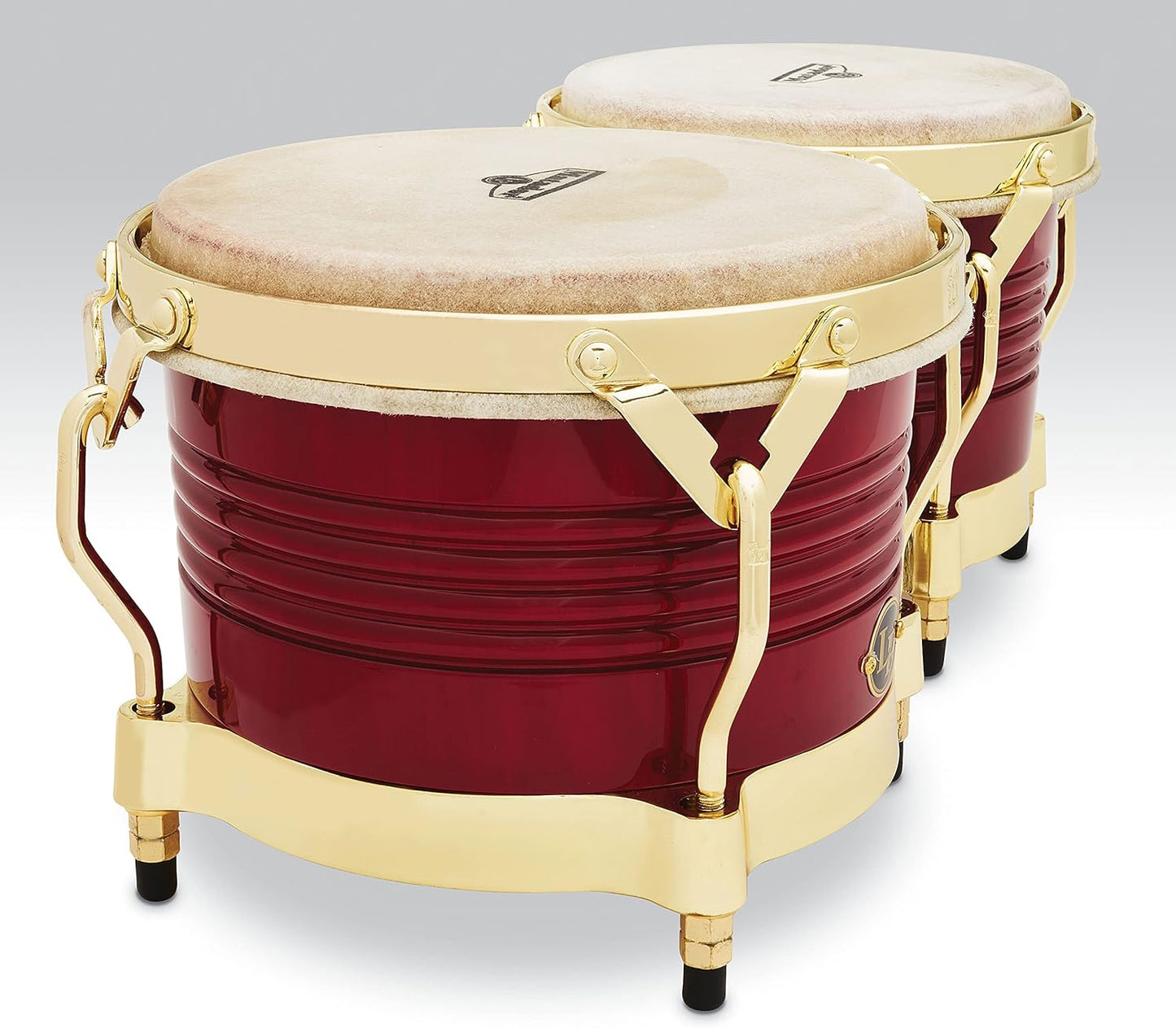Latin Percussion M201-RW Matador Wood Bongos, Blaze Red