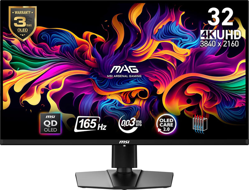 MSI MAG 321UP QD-OLED 32-Inch 4K 165Hz Gaming Monitor — main product image