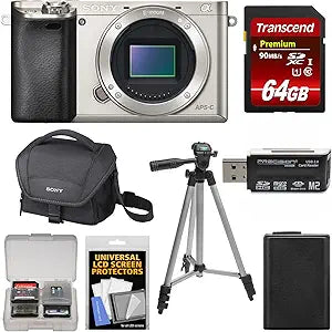 Sony Alpha A6000 Silver Wi-Fi Camera Kit — main product image