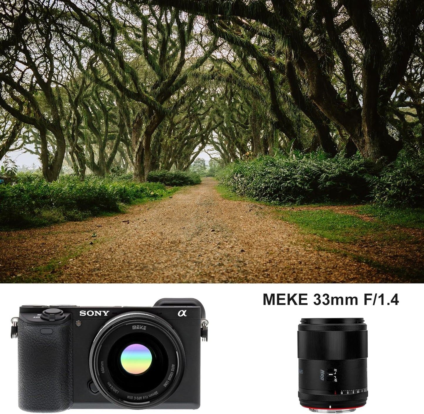 Meike 33mm F1.4 APS-C AF STM Lens for Sony E-Mount