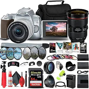 Canon 3461C001 EOS Rebel SL3 DSLR Camera 18-55mm Lens Bundle Renewed