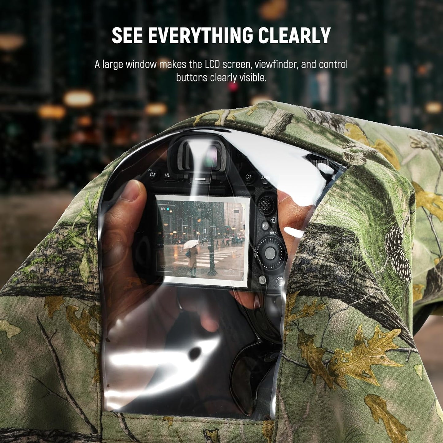 Neewer PB021 Camera Rain Cover Camouflage Medium