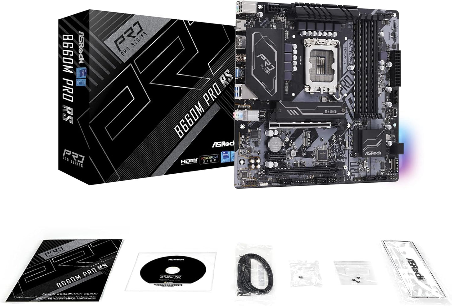 ASRock B660M PRO RS MicroATX Motherboard - Intel LGA1700