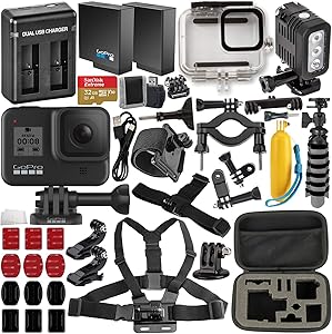 GoPro GOH8B-DB1 HERO8 Black Deluxe Bundle