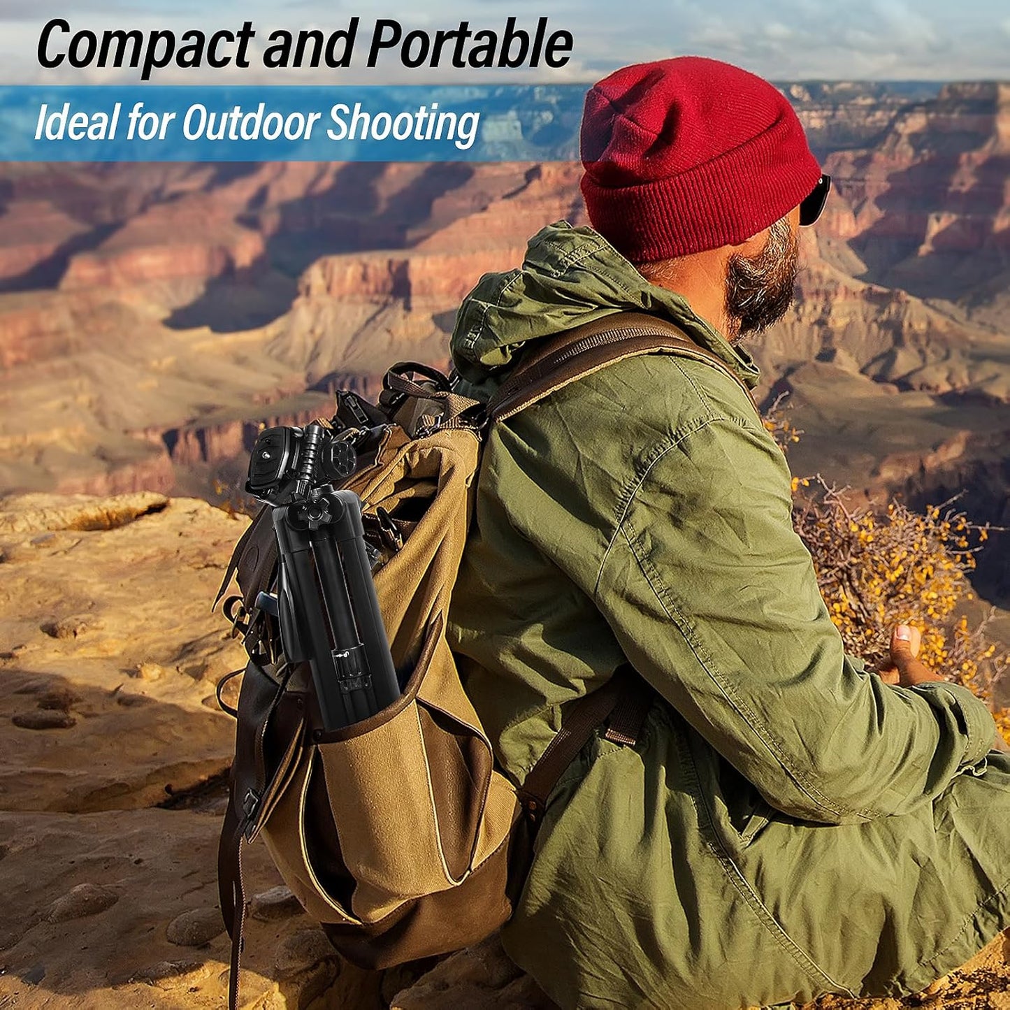 Sirui Phantom-T154 60" Aluminum Camera Tripod Phone Holder