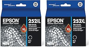 Epson EPST252XL120-S 252XL Black Ink Cartridge, High Capacity