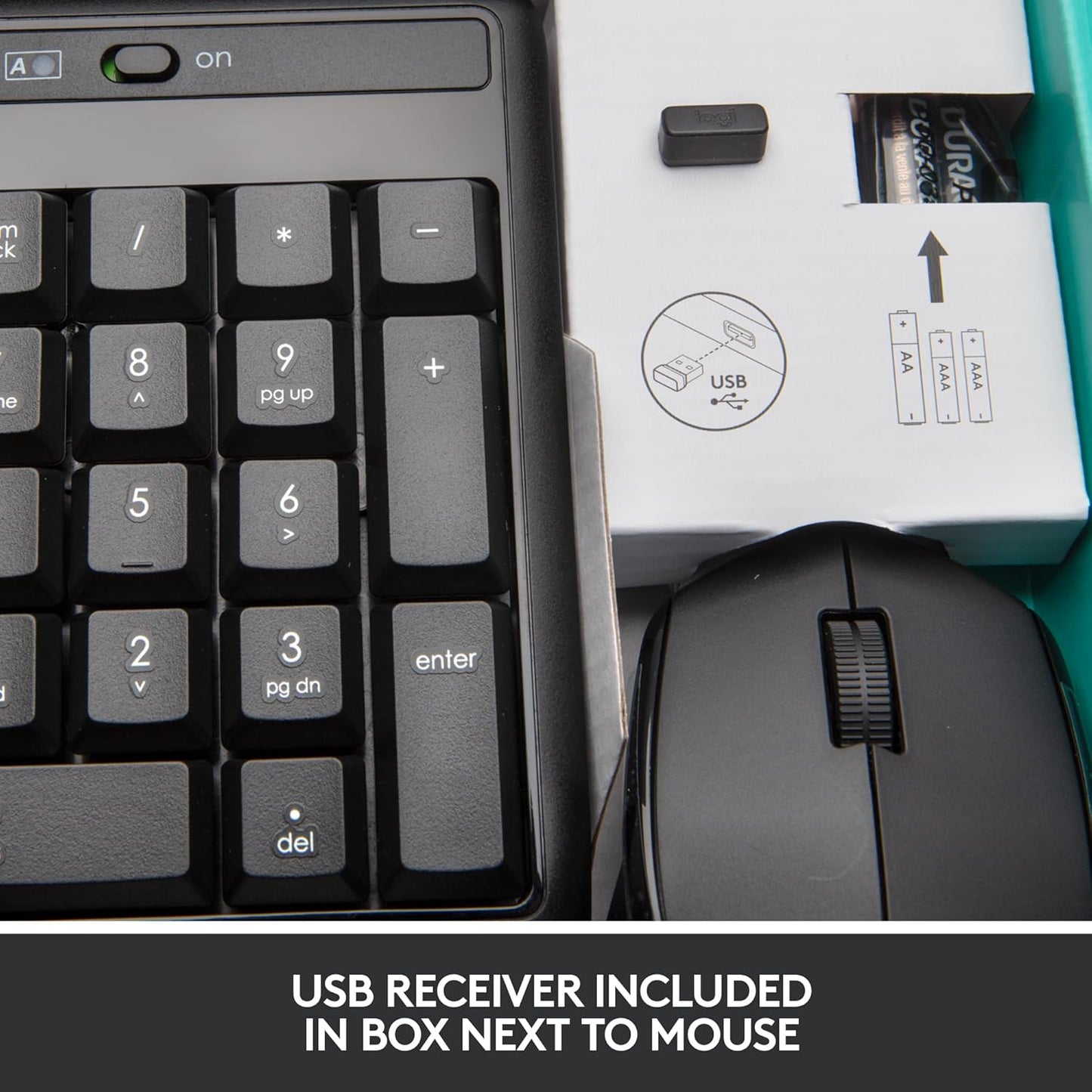 Logitech MK345 Wireless Keyboard and Mouse Renewed Combo