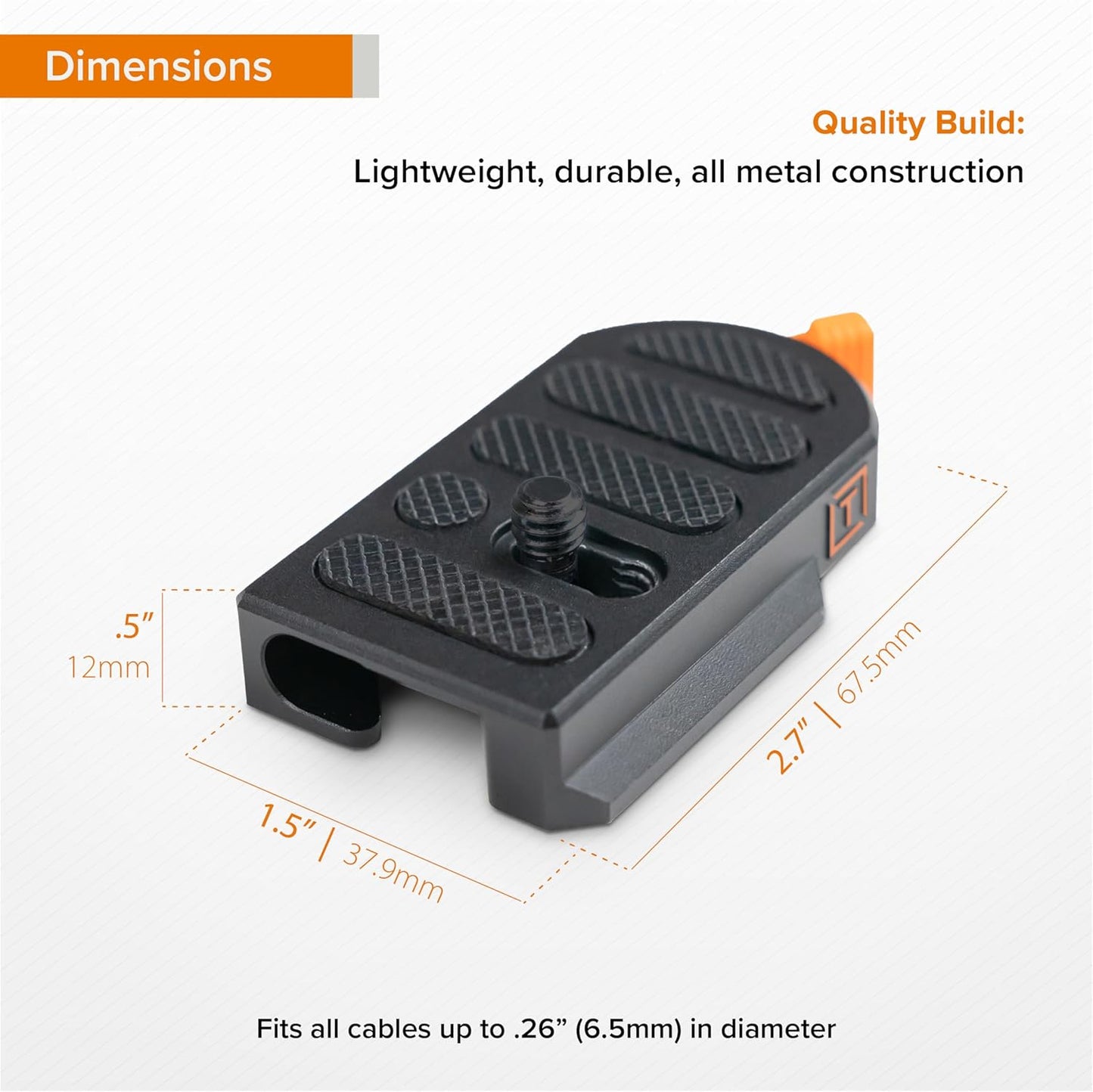 Tether Tools TG-LLP TetherGuard LeverLock Cable Plate