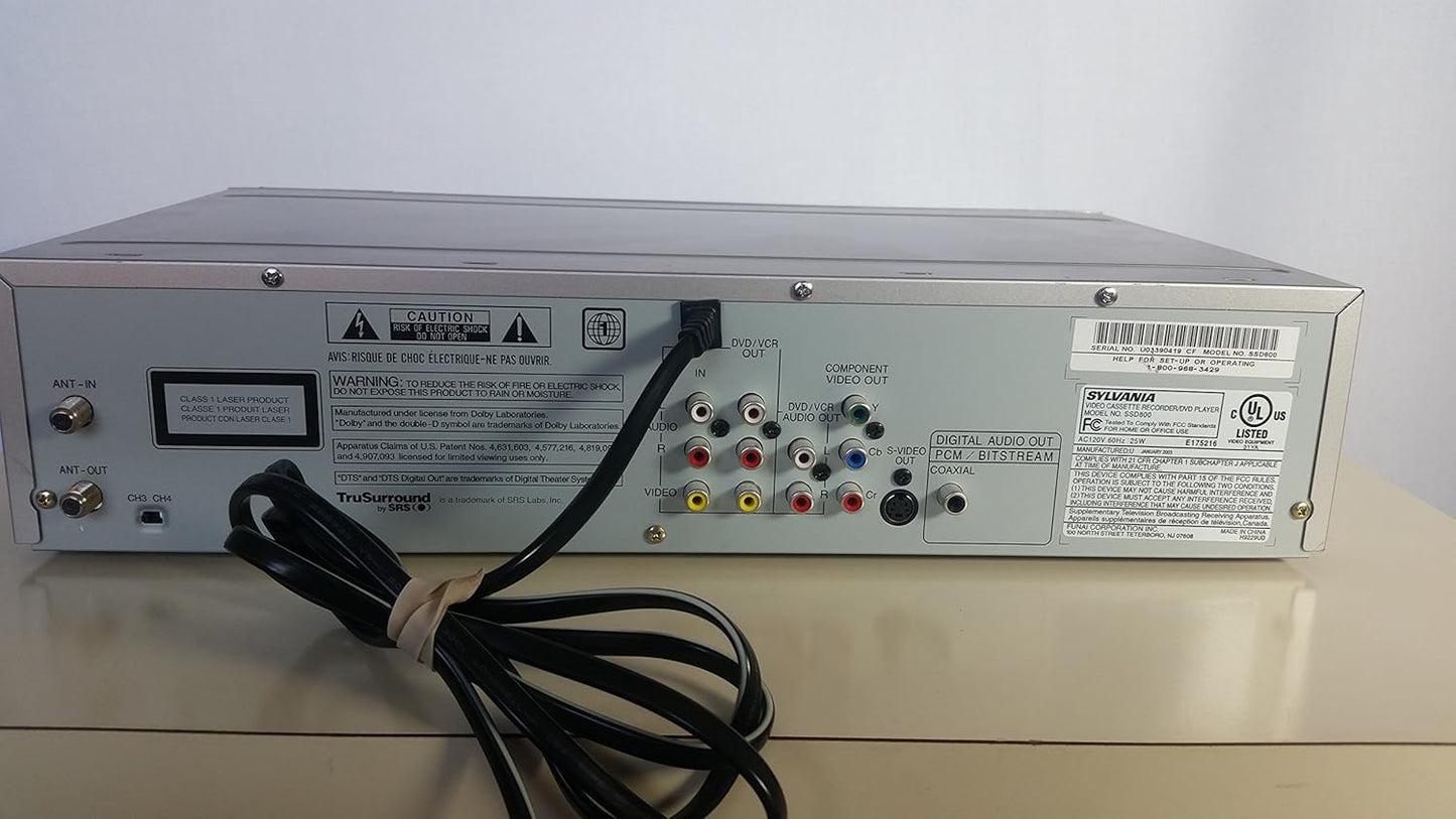 Sylvania SSD800 Dual-Deck DVD/VCR Combo