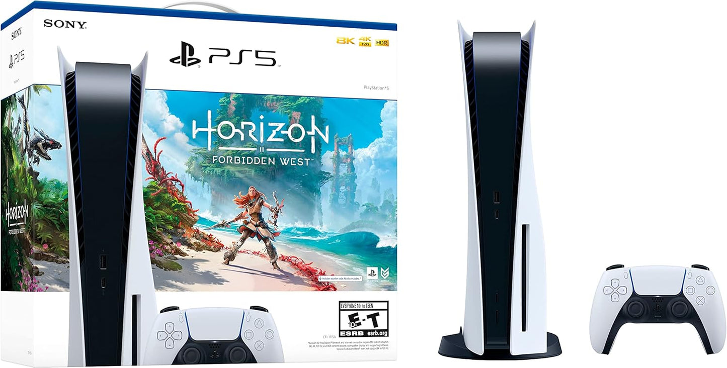 Sony PS5 Playstation 5 Disc Version Horizon Forbidden West Bundle