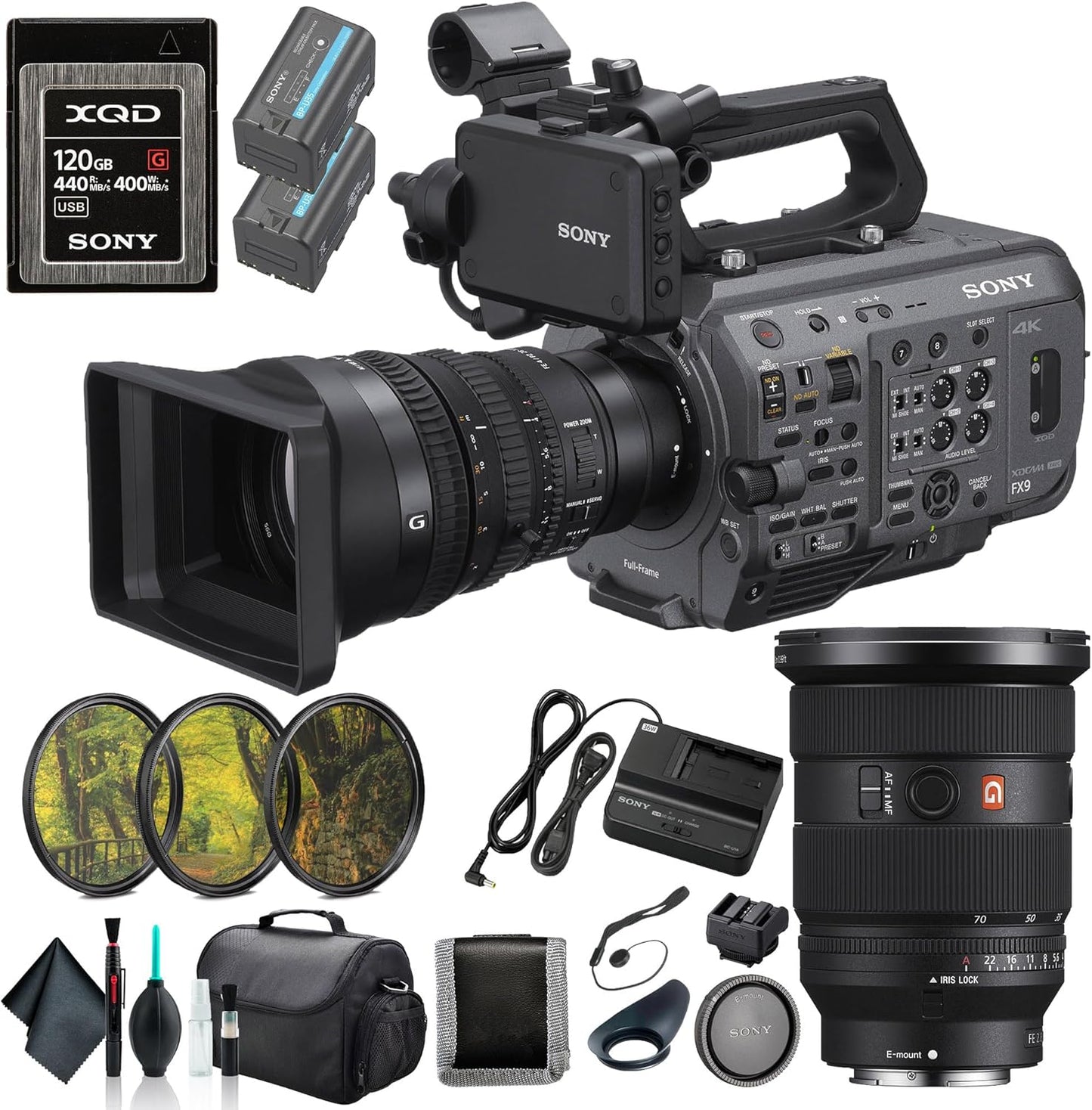 Sony PXW-FX9VK_AV_5 6K Camera System with 28-135mm Lens Bundle