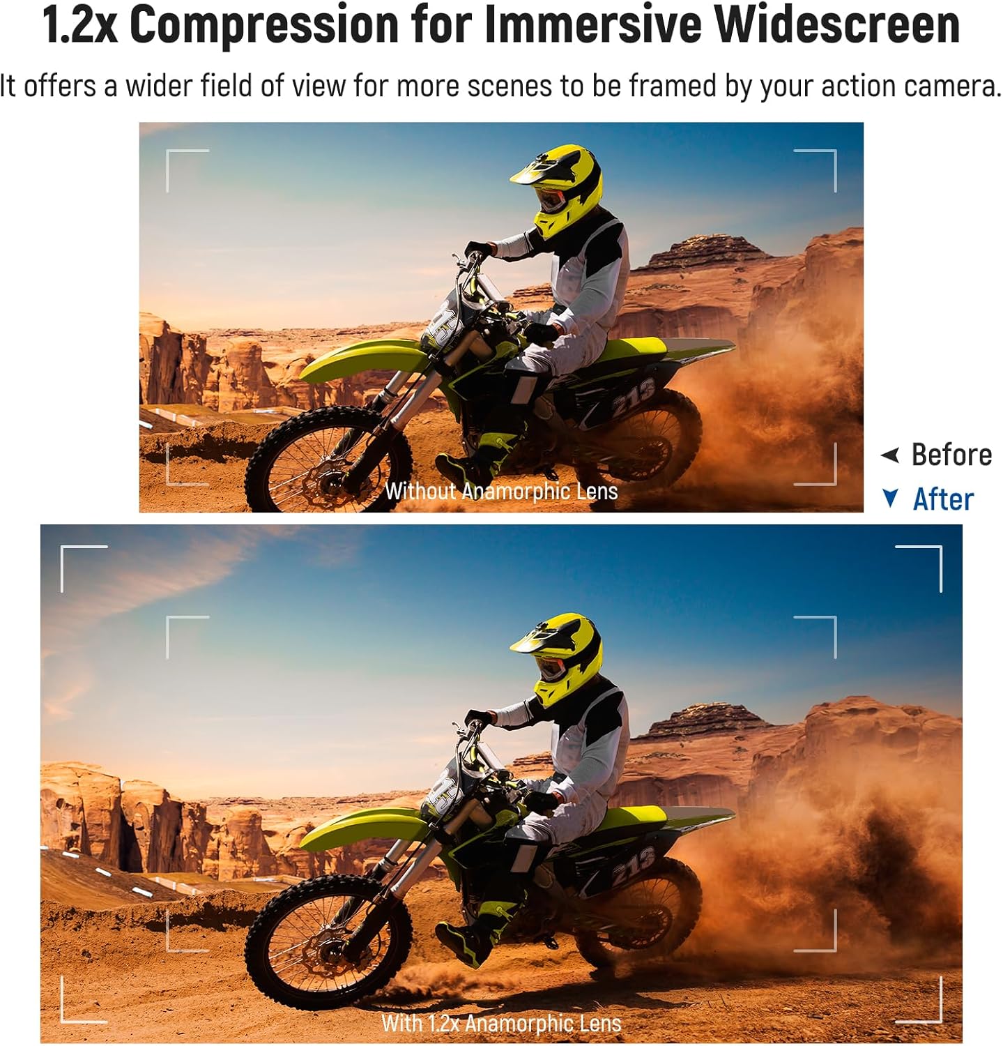 Neewer Hero 12, Hero 11, Hero 10, Hero 9 1.2X Anamorphic Lens