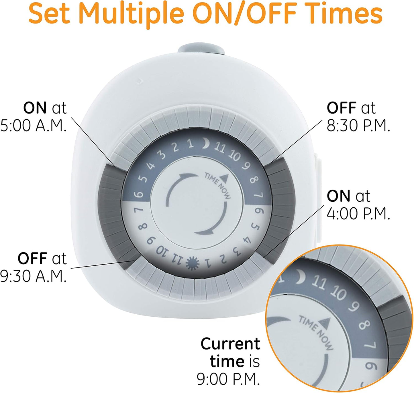 GE 46139 Heavy Duty Indoor Mechanical Timer 2-Pack
