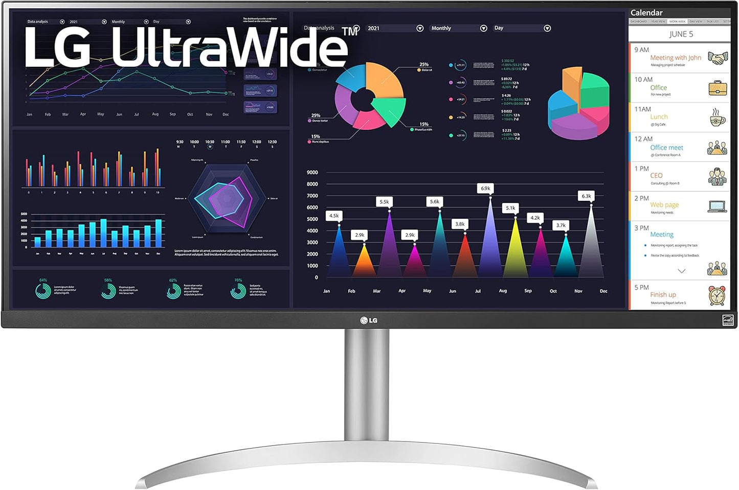 LG 34WQ650-W.AUS 34 Inch UltraWide 100Hz Monitor