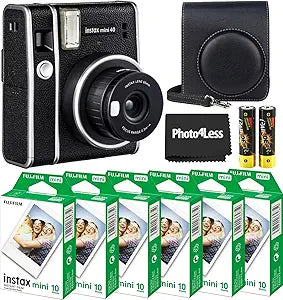 Fujifilm Instax Mini 40 Instant Camera Bundle: Film, Case